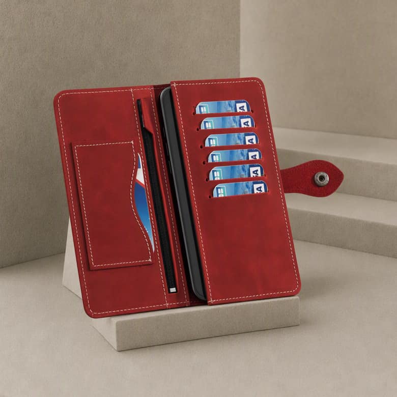 Garrison Wallet, Oxblood, view 2, thumbnail
