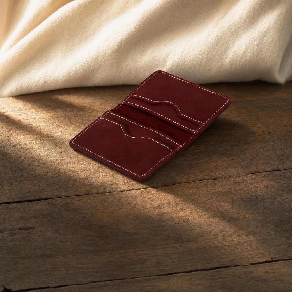 Avenue Card Wallet, Oxblood, view 2, thumbnail