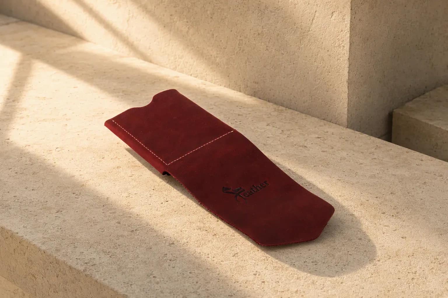 Medina Fold Wallet, Oxblood, view 3, thumbnail