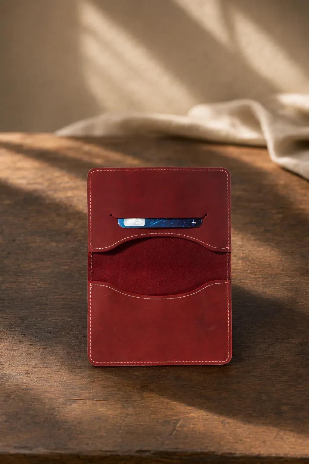 Nomad Travel Wallet, Oxblood, view 5, thumbnail
