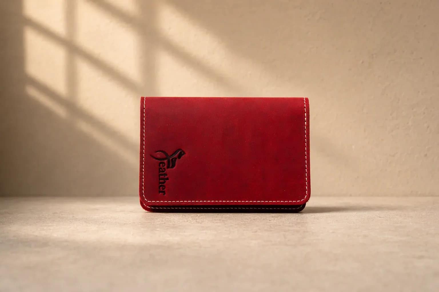 Porte-Passeport, Oxblood, view 2, thumbnail