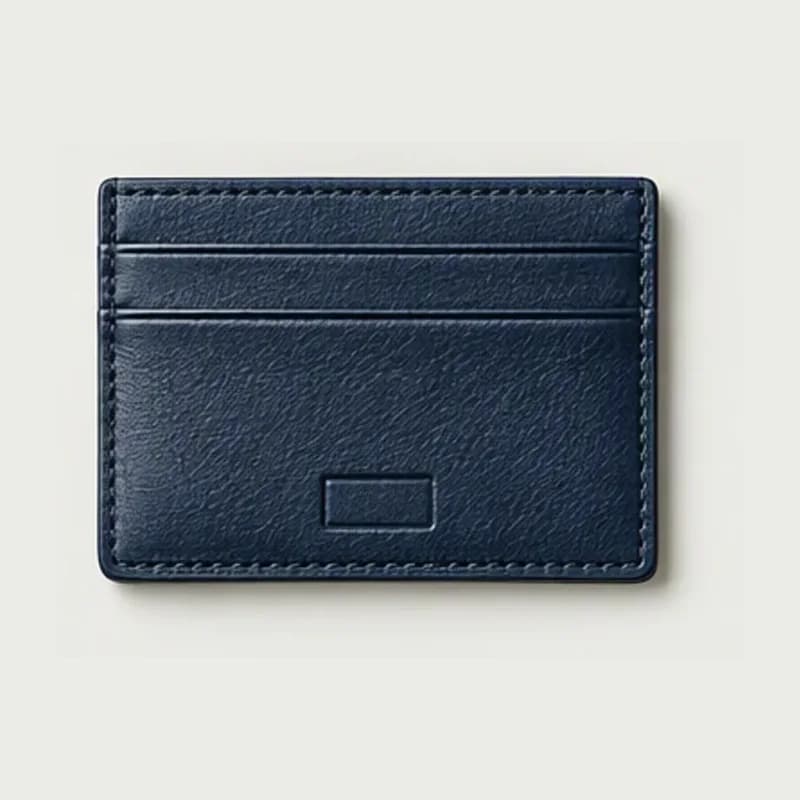 Porte-cartes cuir marqué