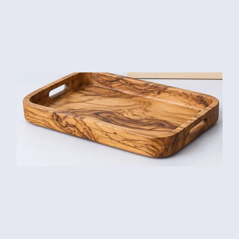 Plateau en bois d'olivier