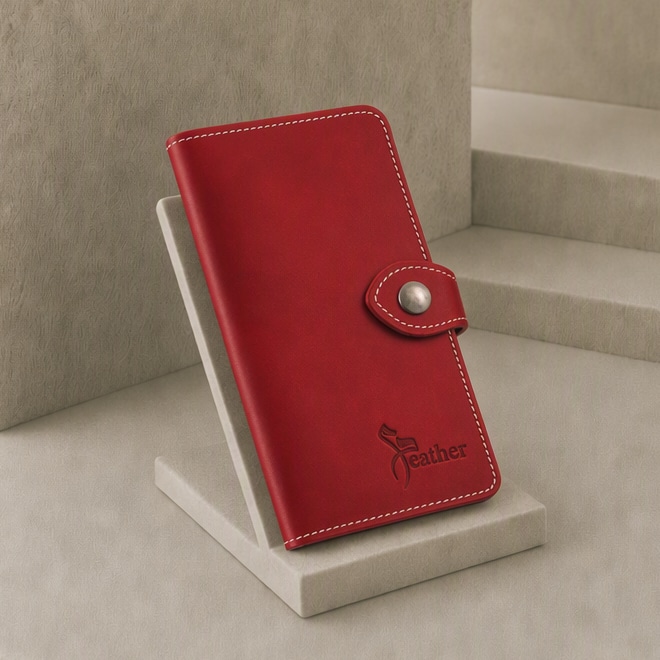 Garrison Wallet, Oxblood, view 1