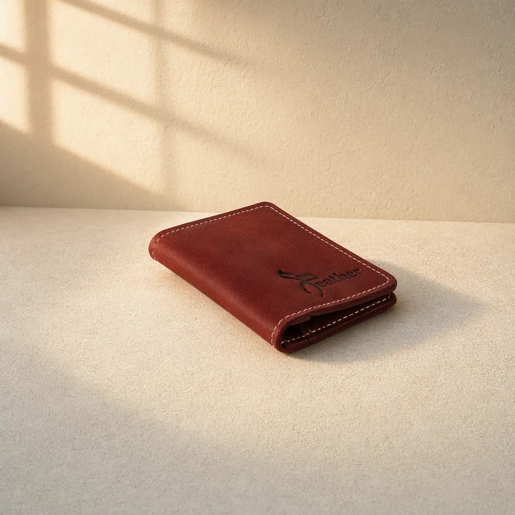 Avenue Card Wallet, Oxblood, view 1