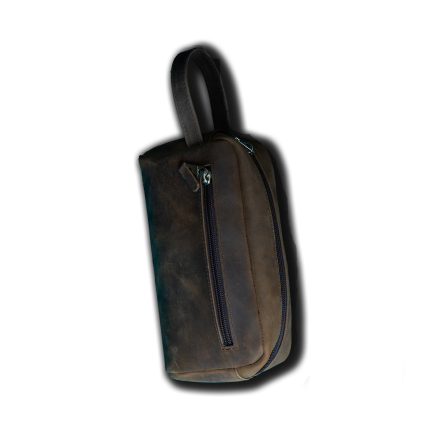 X Traveler Toiletry Leather Bag